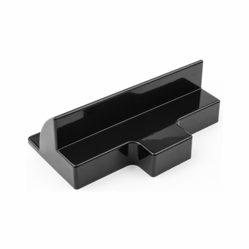 Thumbnail: Set of 2 lightweight black plastic side mounting brackets for campervan, caravan