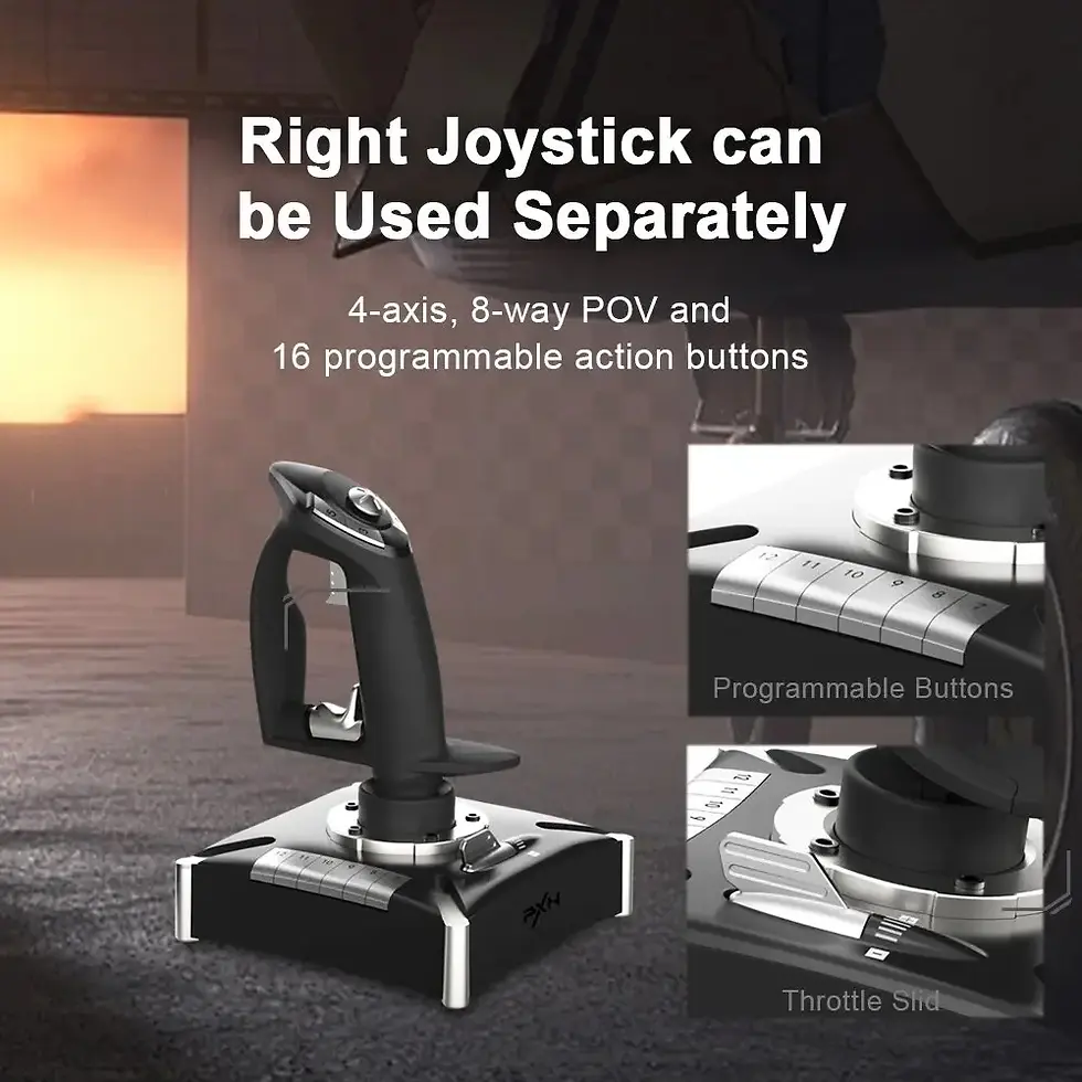 Thumbnail: PXN 2119 PRO Flight Simulator Gamepad Vibration Controller Joystick