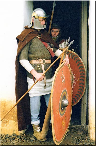 auxiliary soldiers leaving barracks