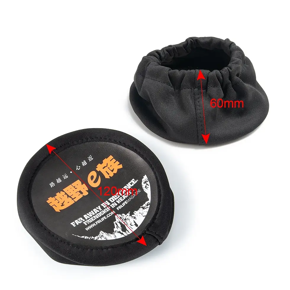 Thumbnail: YEAHRUN RC Car Tires Cover Leather Spare Wheels Tires Dust Cover