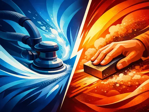 Dustless Sanding vs Hand Sanding