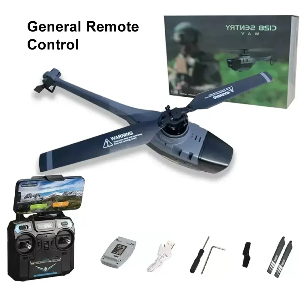 C128 RC Helicopter 4 Propellers 1080P Camera 6 Axis Electro