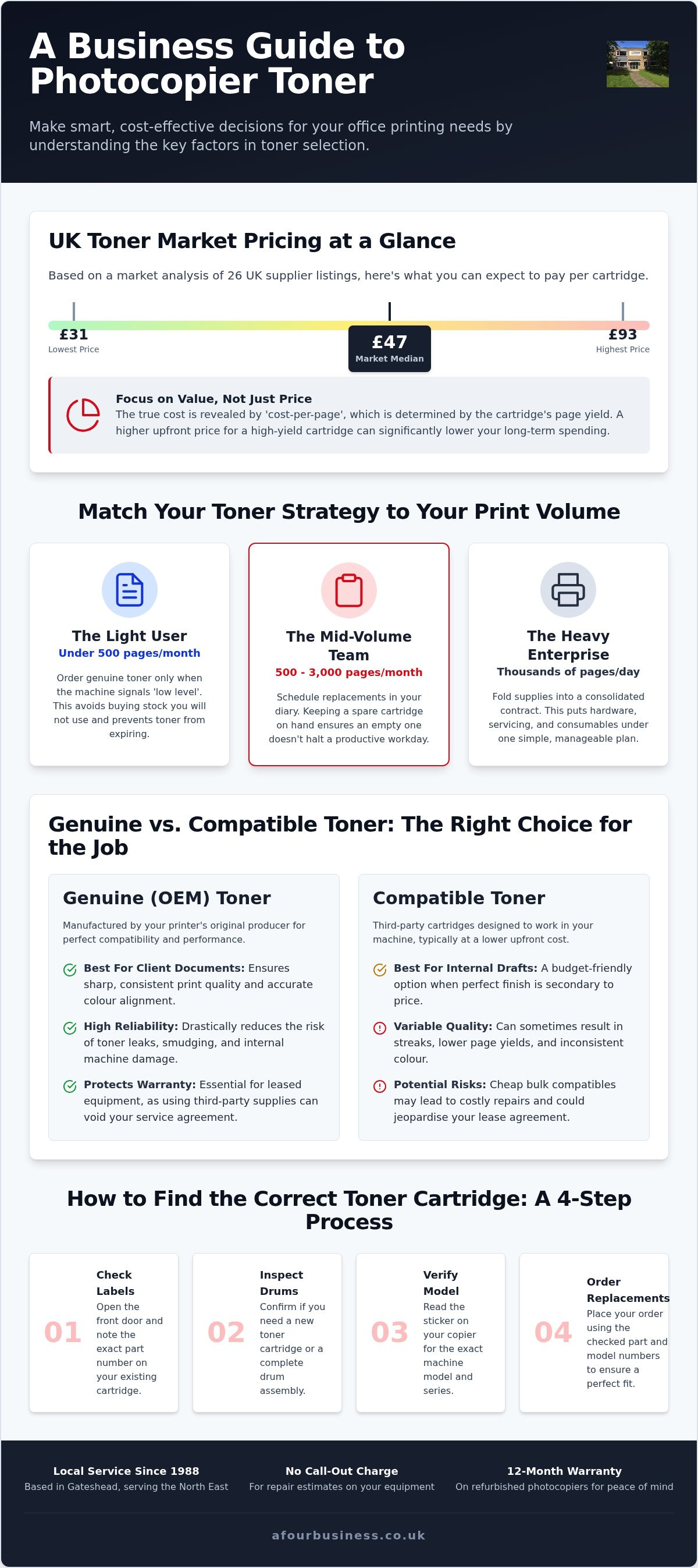 Photocopier toner for business