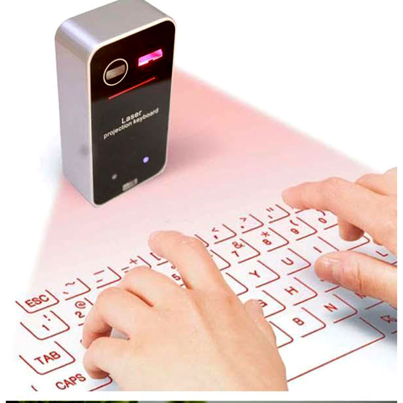 Thumbnail: Mini Portable Laser Keyboard Projector Touch for All Smartphones/Pc/ Tablets