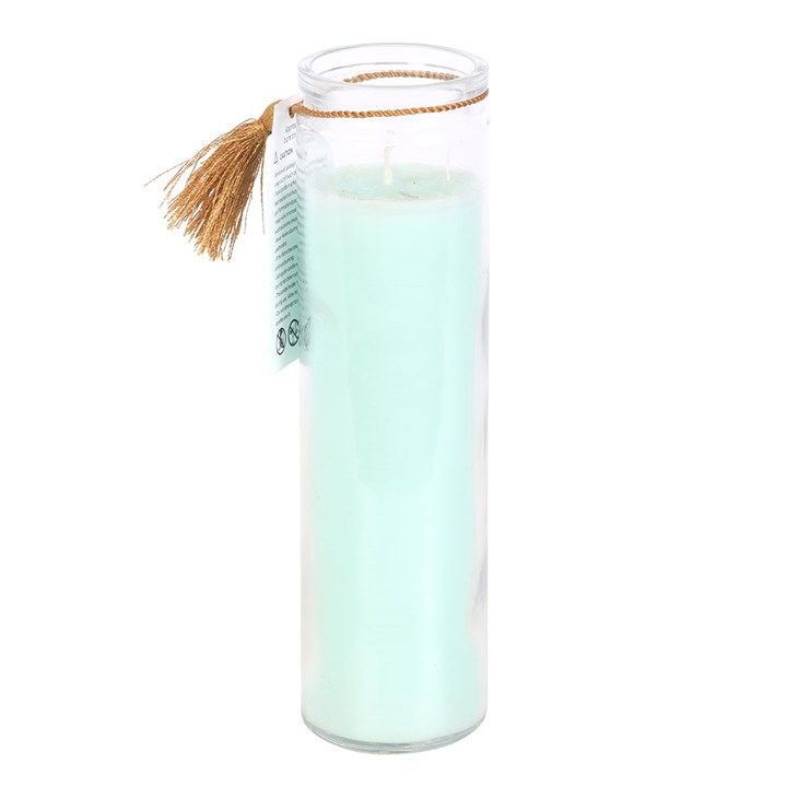 Thumbnail: White Sage Tube Candle with Clear Quartz Crystals