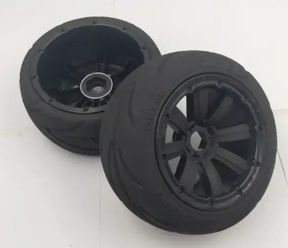 Thumbnail: Front or Rear Super Grip Road Wheel Slick Tyre Racing Slick Tire Set