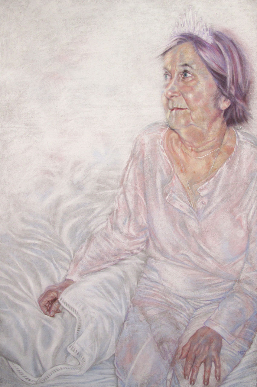 I DREAMT I WAS A PRINCESS £2650 Pastel on canvas 120cmx80cm