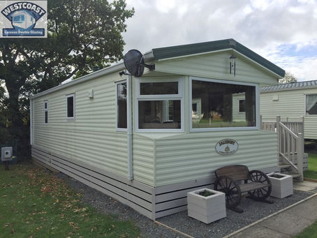 How much does it cost to fit double glazing to static caravan..