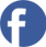 Facebook circle blue large