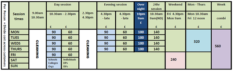 PRICING grid 2016- 17