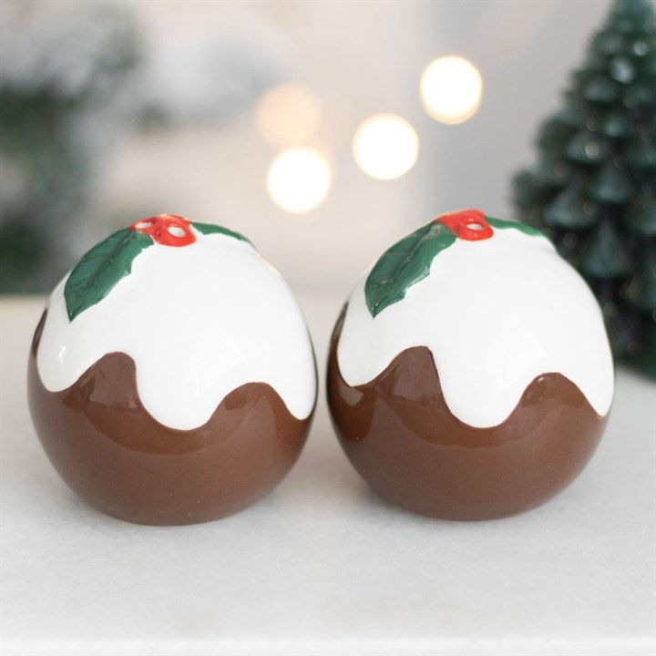 Thumbnail: Christmas Pudding Salt and Pepper Shakers