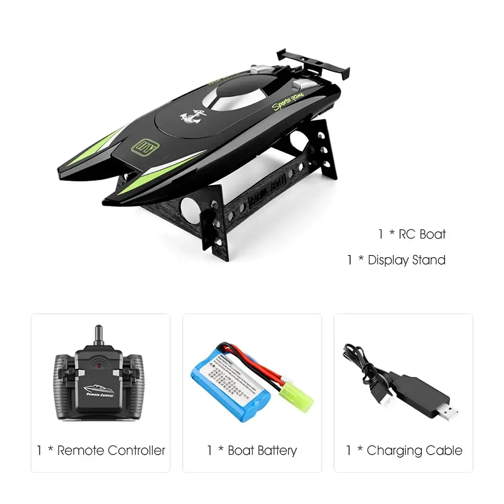 Thumbnail: 2.4G RC Boat 30km/H High Speed Dual Motor 2CH Waterproof Remote Control