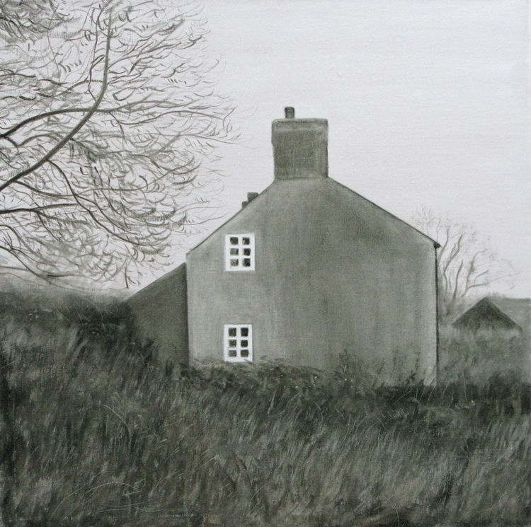17. Empty House -2007 mf oil on canvas 50x50cm.d.