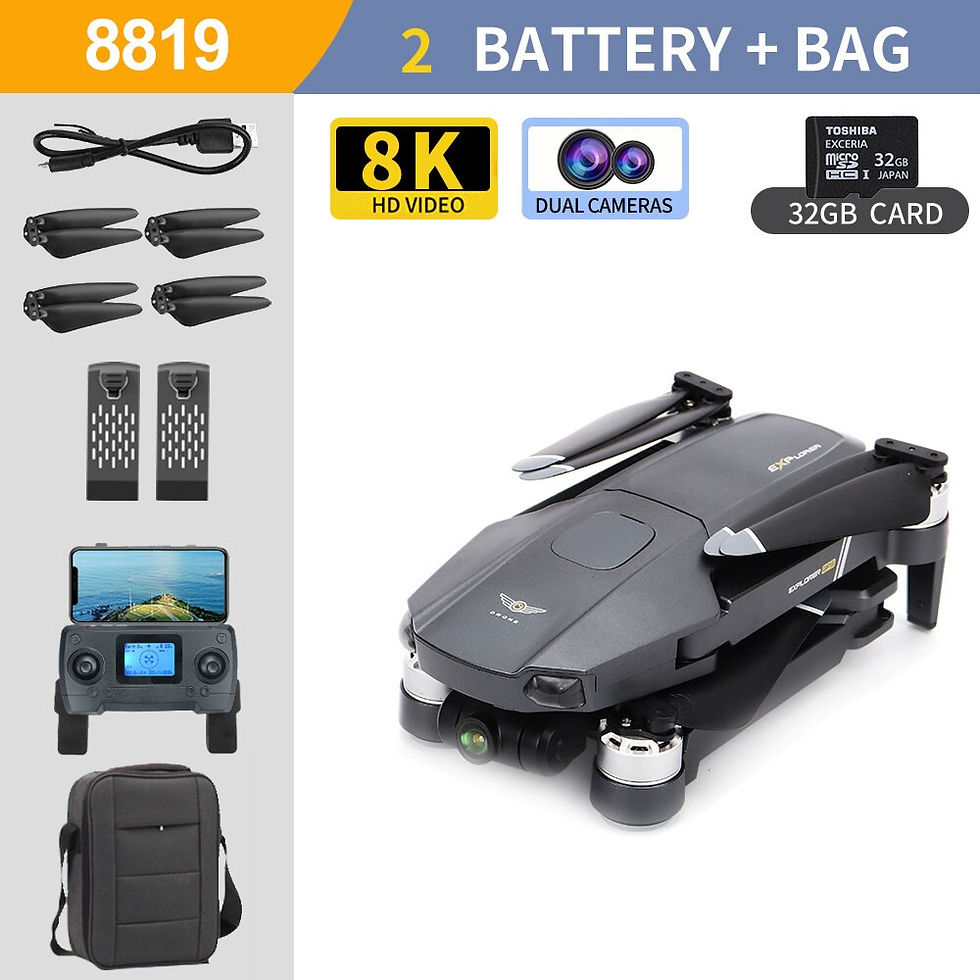 Thumbnail: Profesional Drone GPS 5G 3-Axis Gimbal 6K UHD Camera Support TF Card