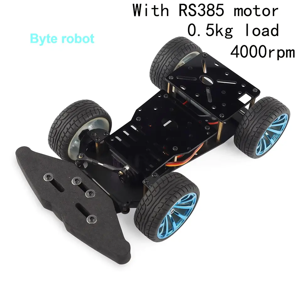 Thumbnail: MG996R Servo Steering Ackerman Robot Car Chassis Encoder Motor Diff