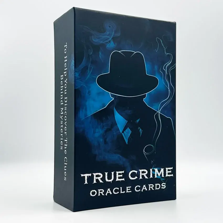12x7cm True Crime Oracle Deck 80-Cards, Divination Taro in Box Card Games