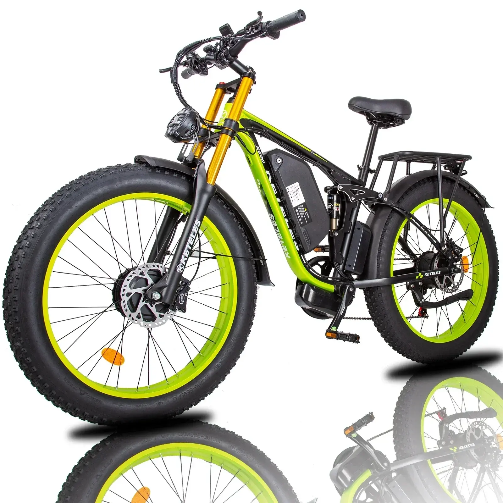 KETELES K800P Adult Electric Bike 1000W*2 Motor Off