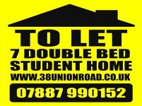 7 Bed Student House Exeter To Let
