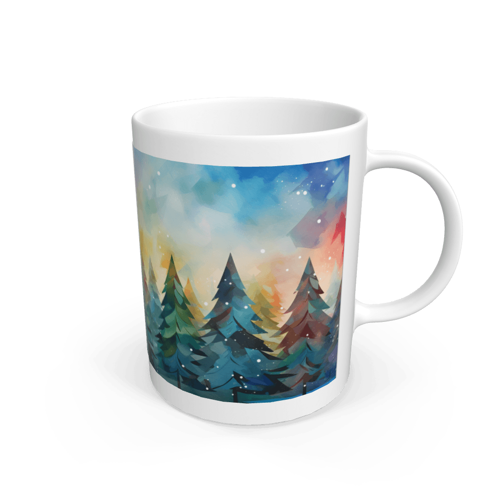 Geometric Pine Trees