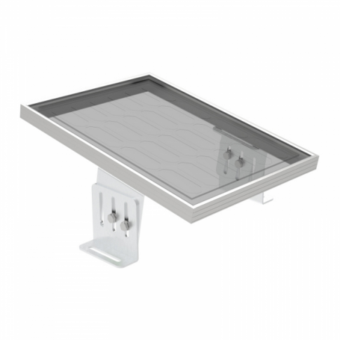 Thumbnail: Set of 2 aluminium tilting brackets for small solar panels for motorhomes, carav