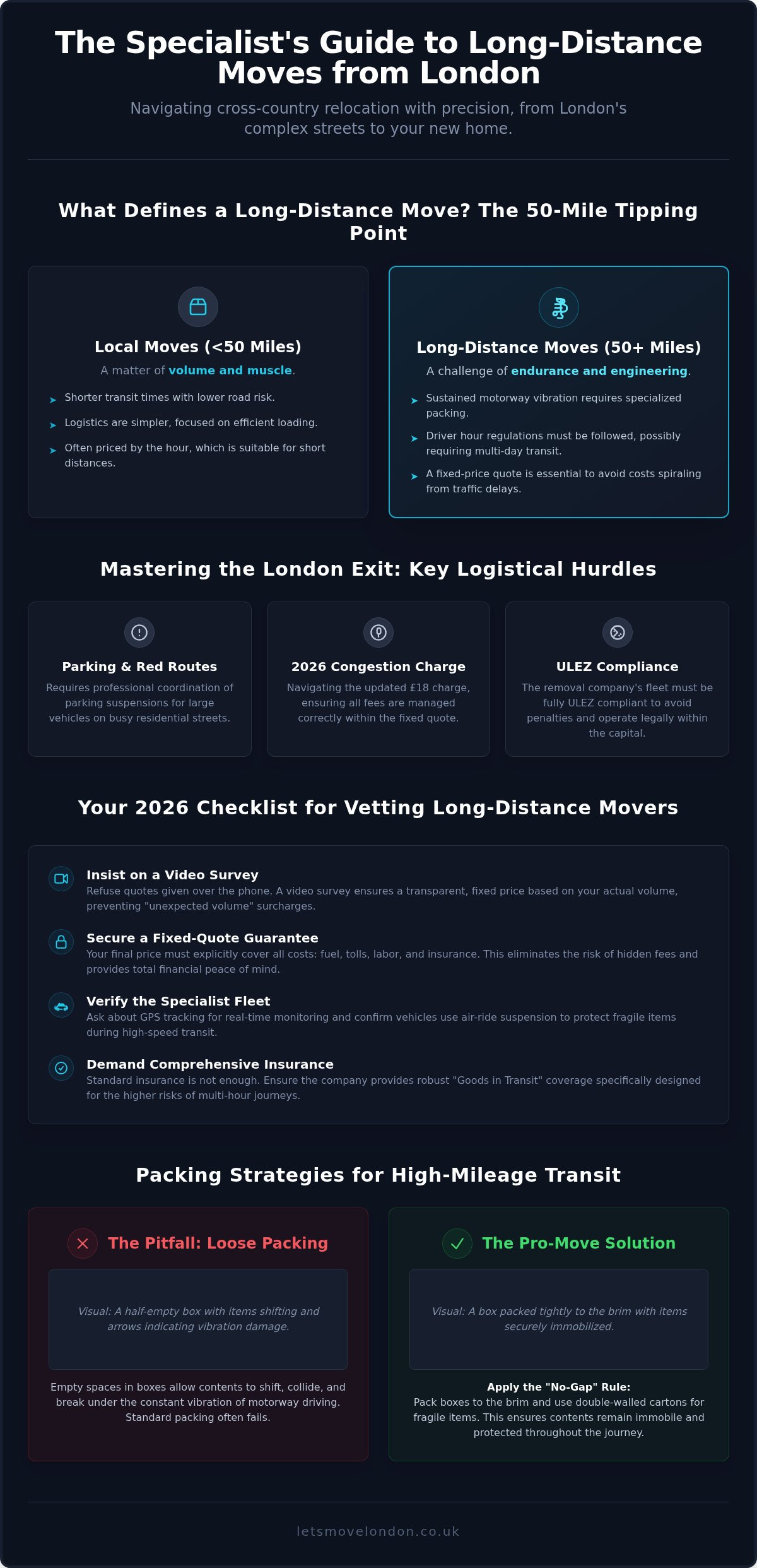 Long distance movers london