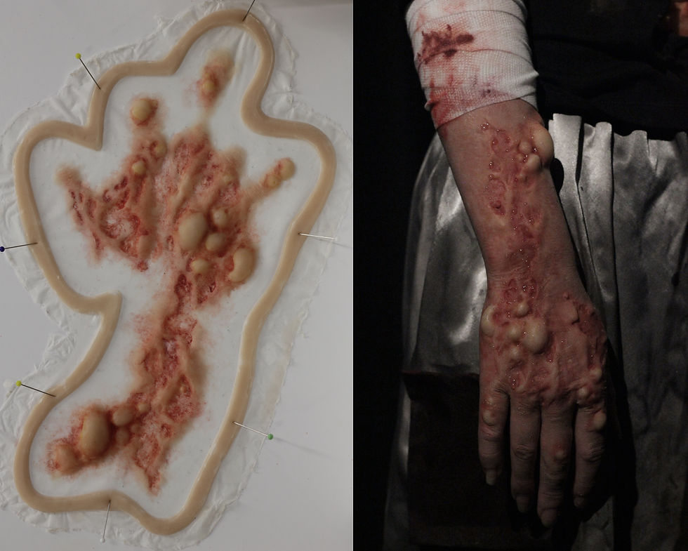 Prosthetic pre painted/ Application