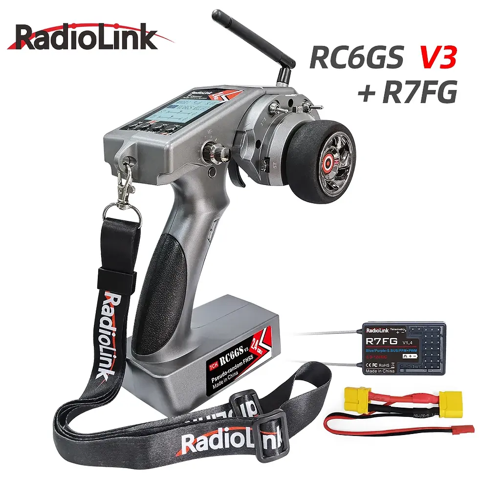 Thumbnail: Radiolink RC6GS V3 2.4G 7 Channel Radio Transmitter With R7FG Receiver