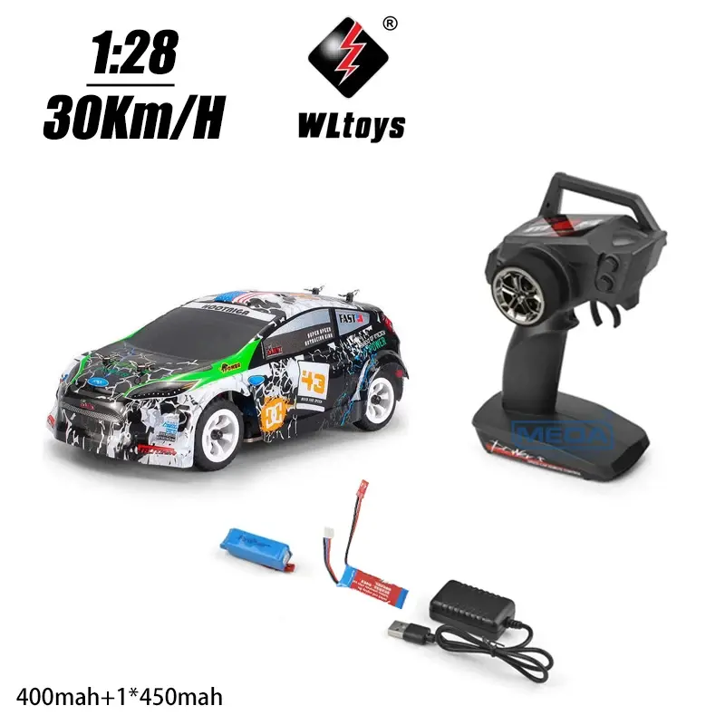 Thumbnail: Wltoys 284161 1/28 RC Car 4WD V8 Remote Control 30Km/H High Speed Racin