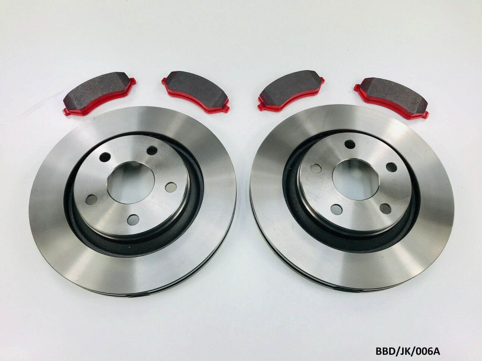 2 x Front HD Brake Discs 332mm & Pads for Jeep Wrangler JK 2007-2018 BBD/JK/006A