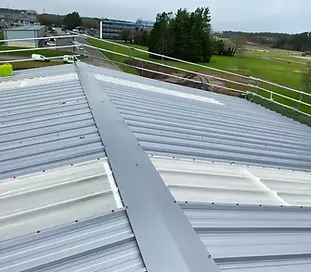 A drone used for a roof inspection in Portsmouth.