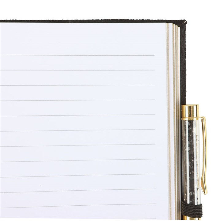 Thumbnail: Book of Shadows Journal with Black Obsidian Crystal Pen