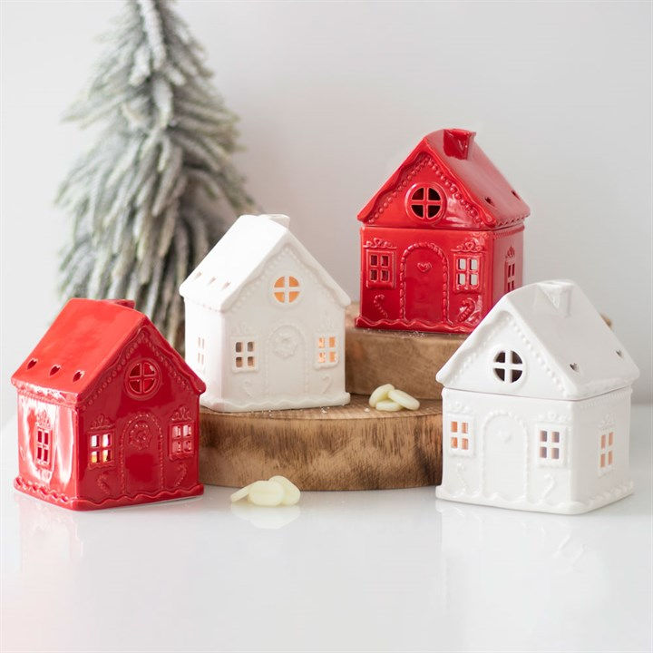 Thumbnail: White Gingerbread House Tealight Holder