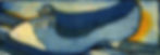 'Sarah's Shoe', blue, etching, 7 x 20 cms, £25 unframed.