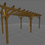 Thumbnail: Oak Flat Roof Pergola| 100mm | 2m x 5.5m