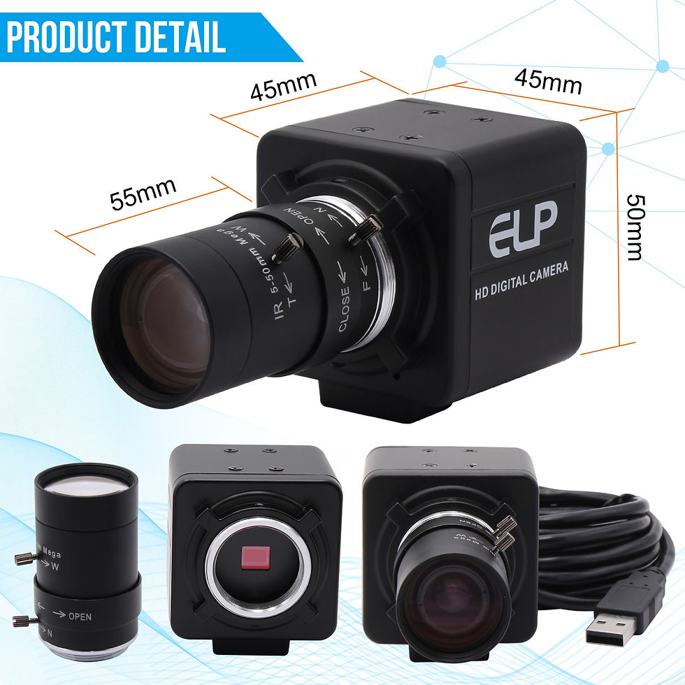 Thumbnail: 4K USB Camera 3840x2160 30fps IMX317 Sensor Manual Zoom Varifocal 8MP