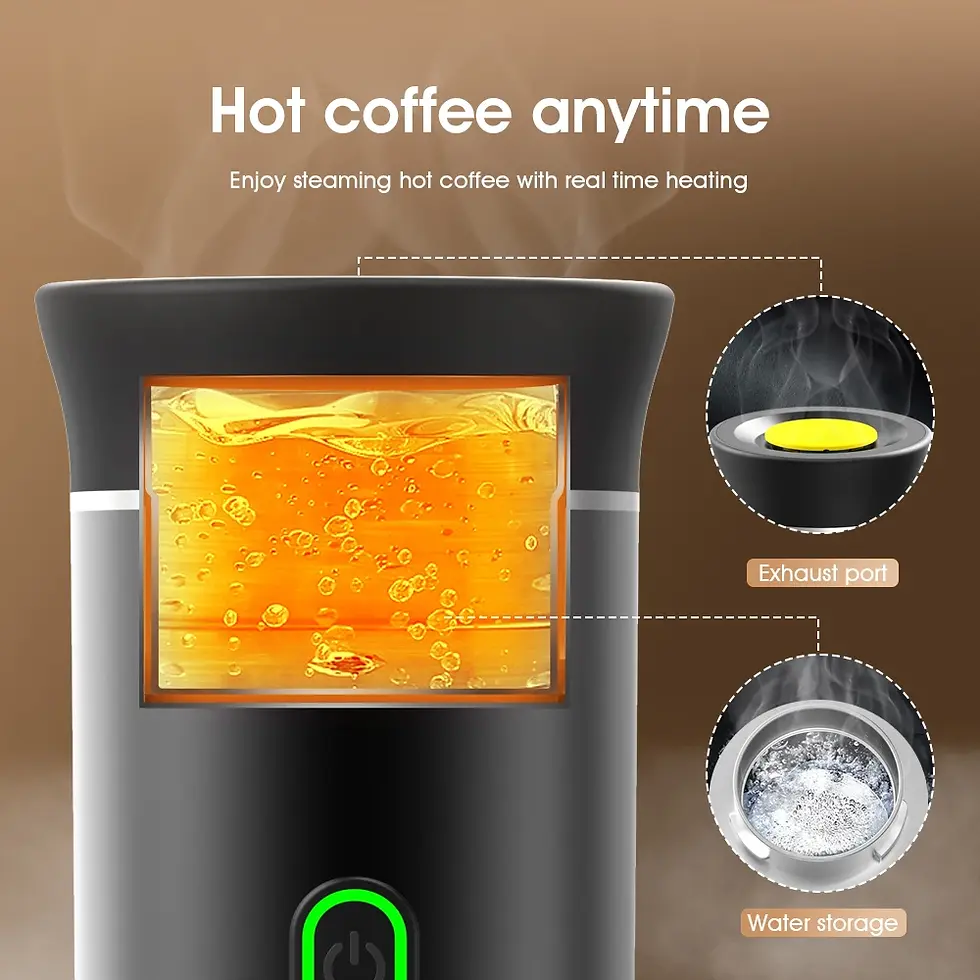 Thumbnail: Portable Coffee Maker Self-Heating With Type-C, Compatible With Ground