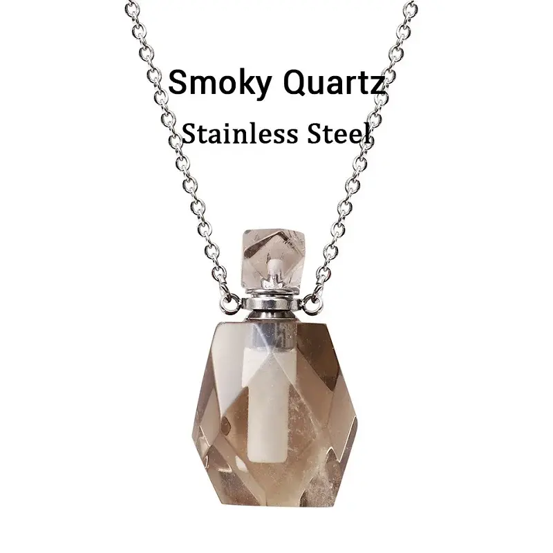 Thumbnail: Dropshipping Crystal Diffuser Necklace Pendant Natural Stone Perfume