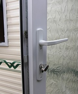 Static caravan double glazing doors