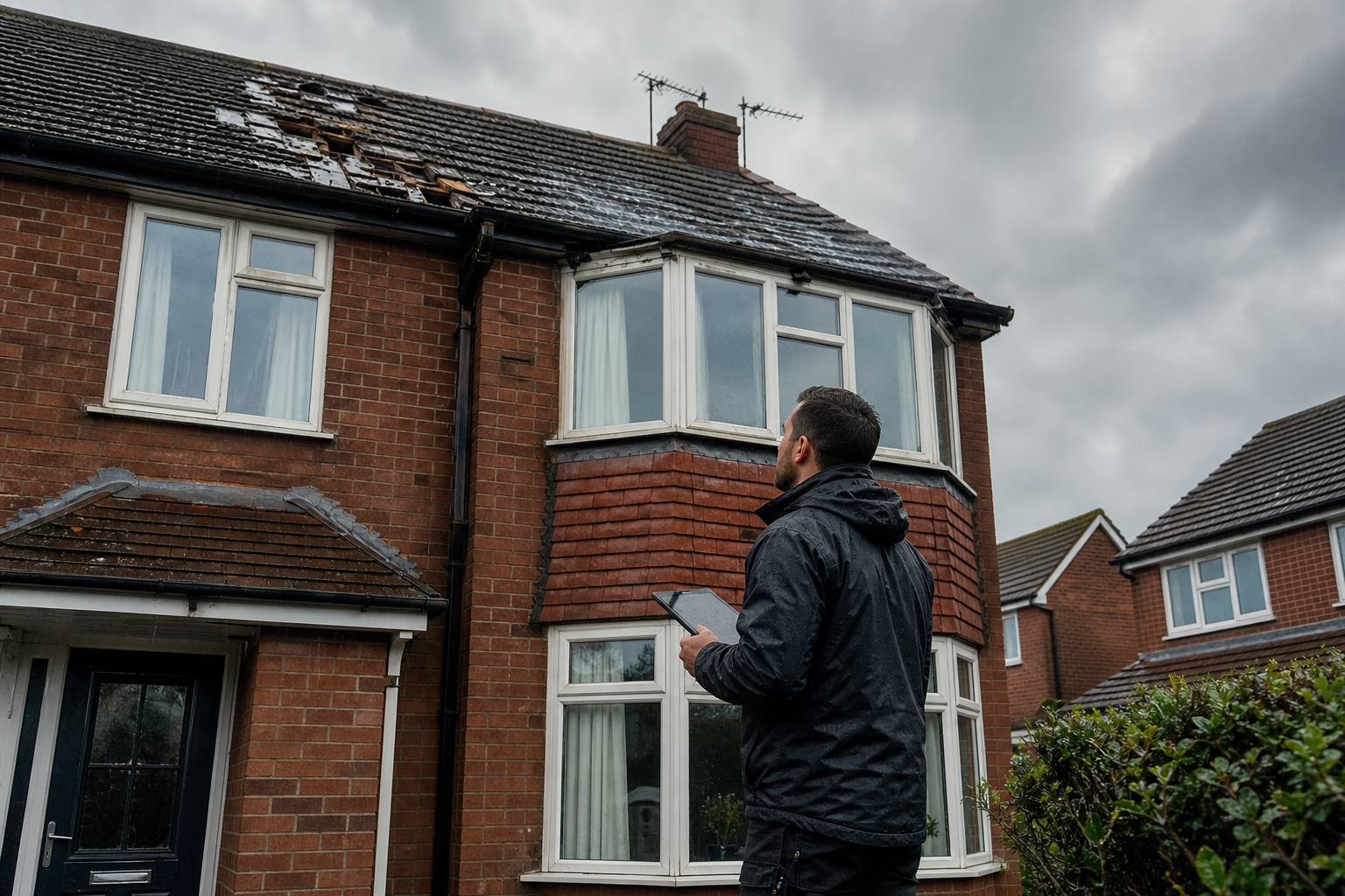 Emergency Roof Repair in Leicester: What to Do After Storm Damage to Prevent Leaks