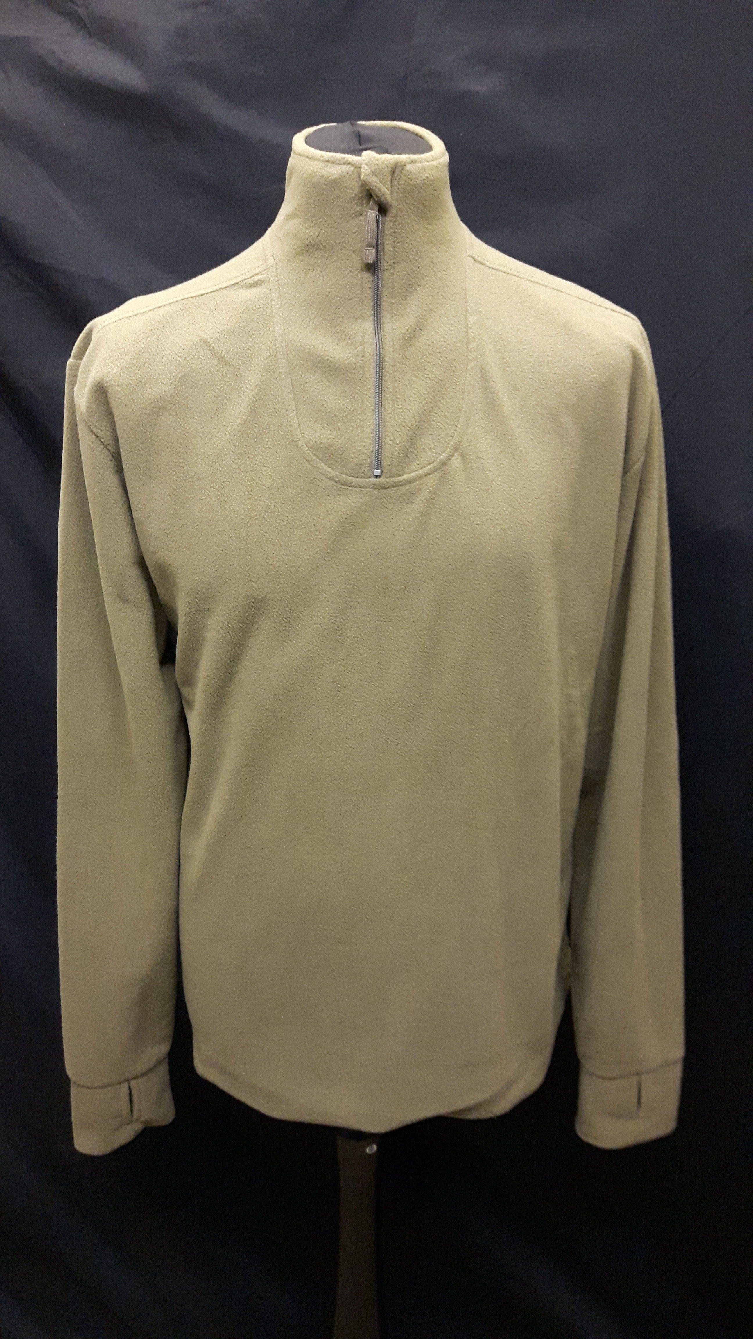 PCS Light Olive Thermal Fleece Top (Half Zip)
