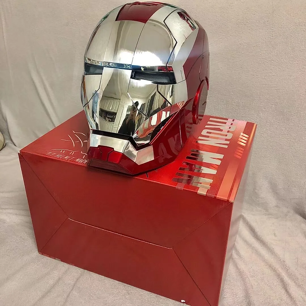 Thumbnail: Iron Man 1:1 Helmet Mk5 Mk50 Avengers War Machine Cosplay Electric Open Close En