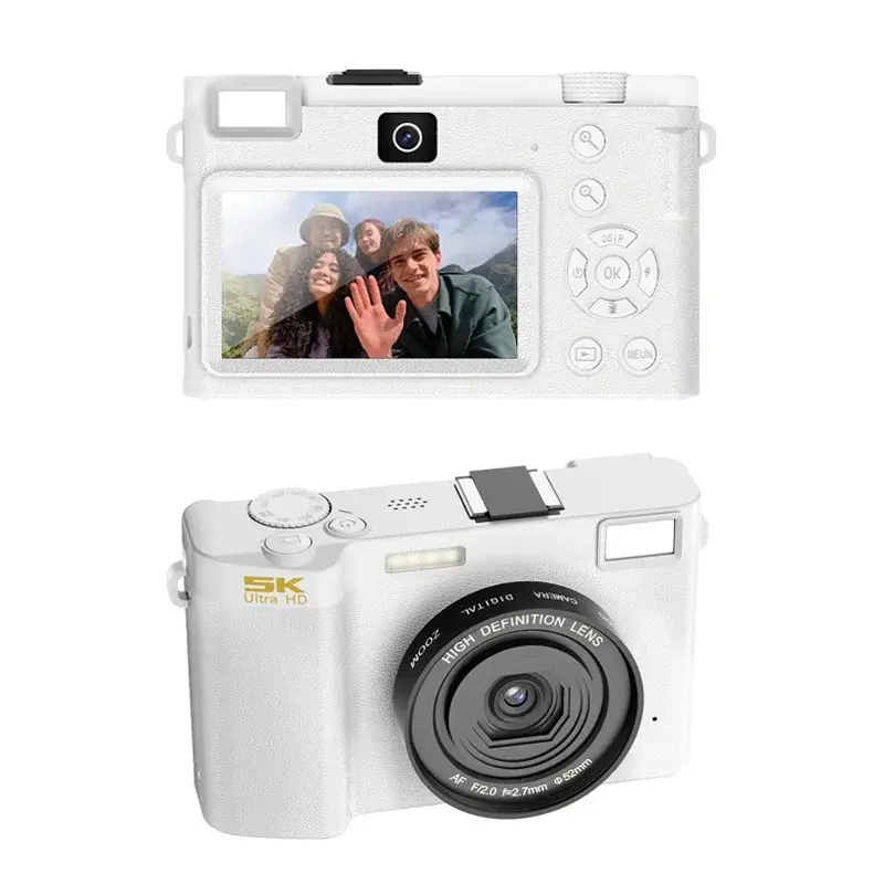 Thumbnail: 5K Professional Digital Camera WIFI Webcam Wide Angle Digital Zoom 64MP Camcord