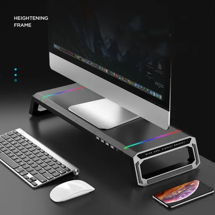 Thumbnail: ICE COOREL T1 Monitor Increased Rack Foldable Laptop Stand With RGB