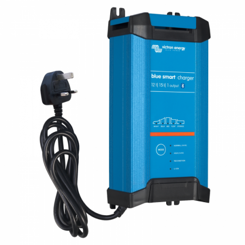Victron 15A 12V Blue Smart IP22 mains battery charger with Bluetooth connectivit