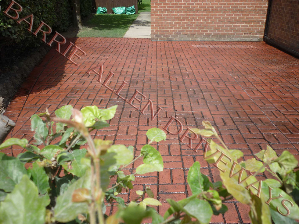 Old Brick Basket Weave, Pattern Imprinted Concrete