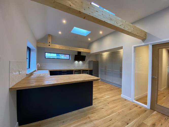 Vaulted ceiling to rear extension