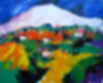 Semi Abstract of Mont Ventoux in the summer 16" x 20"