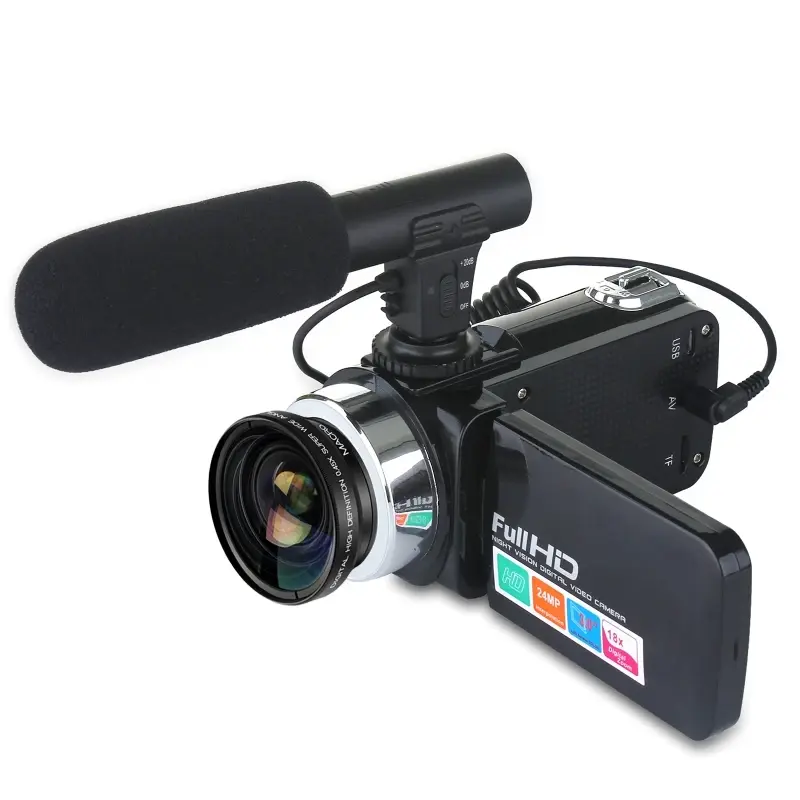 Thumbnail: Classic 24MP Camcorder Digital Video Camera 3 Inch LCD Screen 18x Digital Zoom