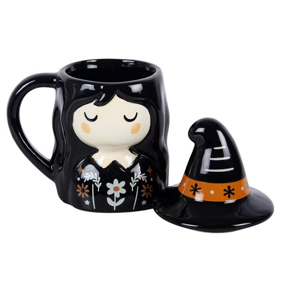 Thumbnail: Frightful Folk Witch Lidded Mug