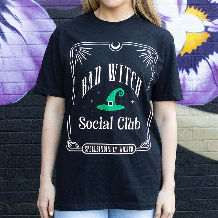 Thumbnail: Green Bad Witch Social Club Unisex T-shirt